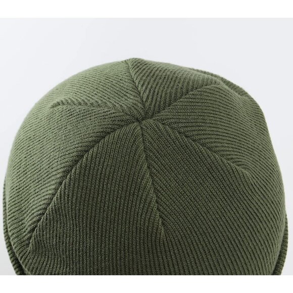 Men Green Winter Hats Acrylic Knit Cuff Beanie Cap Warm Women Beanie Hat - Picture 4 of 6